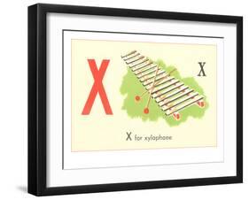 X is for Xylophone-null-Framed Art Print