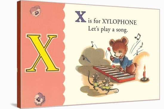 X is for Xylophone-null-Stretched Canvas