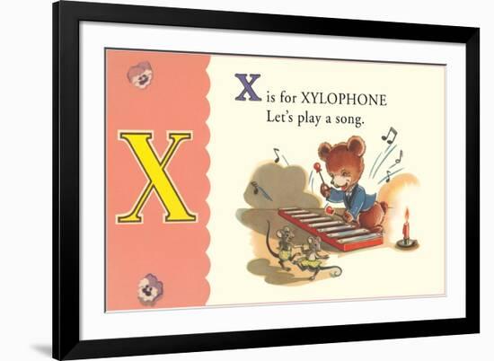 X is for Xylophone-null-Framed Premium Giclee Print