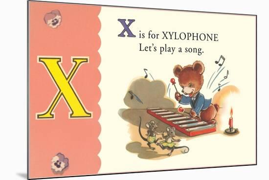X is for Xylophone-null-Mounted Premium Giclee Print