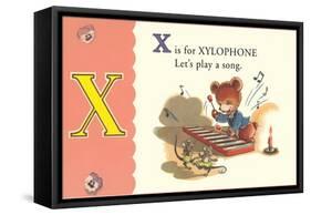 X is for Xylophone-null-Framed Stretched Canvas