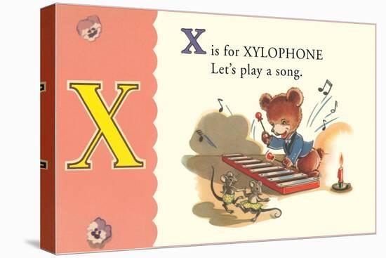 X is for Xylophone-null-Stretched Canvas