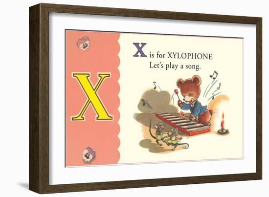 X is for Xylophone-null-Framed Art Print