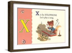 X is for Xylophone-null-Framed Art Print