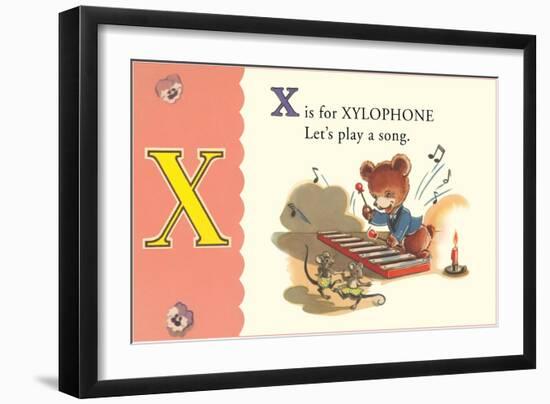 X is for Xylophone-null-Framed Art Print