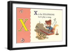 X is for Xylophone-null-Framed Art Print