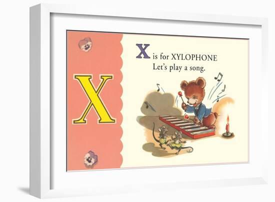X is for Xylophone-null-Framed Art Print