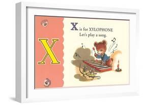 X is for Xylophone-null-Framed Art Print