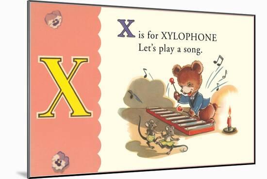 X is for Xylophone-null-Mounted Art Print