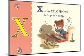 X is for Xylophone-null-Mounted Art Print