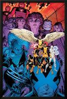 X-Men: Battle of the Atom #1 Cover: Jean, Iceman, Beast, Angel, Wolverine, Storm, Hayes, Molly-Arthur Adams-Lamina Framed Poster