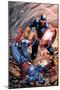 X-Men Forever 2 No.15 Cover: Cyclops and Captain America-Tom Grummett-Mounted Poster