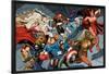 X-Men Forever 2 No.15: Storm ,Scarlet Witch, Quicksilver, Captain America, Thor, Vision, and Others-Andy Smith-Lamina Framed Poster