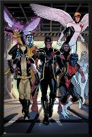X-Men Legacy Annual No.1 Group: Cyclops, Wolverine, Nightcrawler and Angel-Daniel Acuna-Lamina Framed Poster