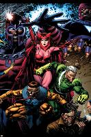 X-Men: Legacy No.209 Cover: Toad, Quicksilver, Scarlet Witch and Magneto-David Finch-Lamina Framed Poster