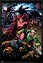 X-Men: Legacy No.209 Cover: Toad, Quicksilver, Scarlet Witch and Magneto-David Finch-Lamina Framed Poster