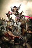X-Men No.231 Cover: Wolverine, Colossus, Psylocke and Cyclops-Adi Granov-Lamina Framed Poster