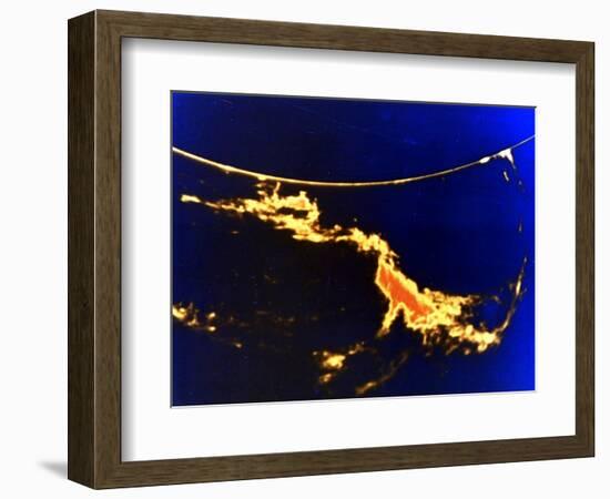 X-Ray Image of a Solar Flare-null-Framed Giclee Print