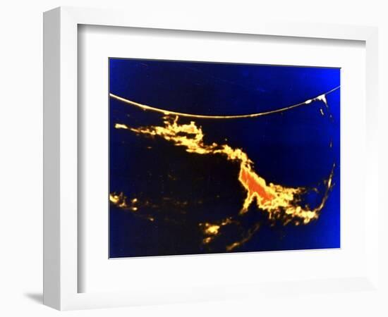 X-Ray Image of a Solar Flare-null-Framed Giclee Print