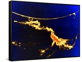 X-Ray Image of a Solar Flare-null-Framed Stretched Canvas