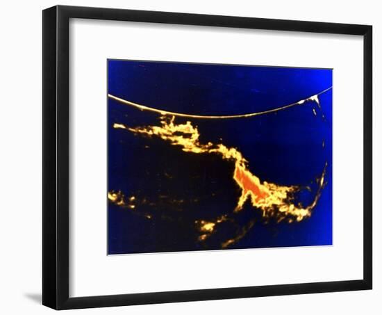 X-Ray Image of a Solar Flare-null-Framed Giclee Print