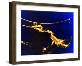 X-Ray Image of a Solar Flare-null-Framed Giclee Print