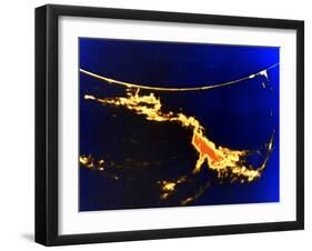 X-Ray Image of a Solar Flare-null-Framed Giclee Print