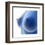 X-Ray Image of Female Breast Anatomy-null-Framed Art Print