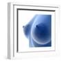 X-Ray Image of Female Breast Anatomy-null-Framed Art Print