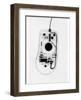 X-Ray of a Computer Mouse-Chris Rogers-Framed Photographic Print