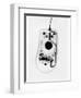 X-Ray of a Computer Mouse-Chris Rogers-Framed Photographic Print