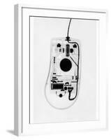 X-Ray of a Computer Mouse-Chris Rogers-Framed Photographic Print