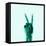 X-Ray of Hand Doing Peace Sign-null-Framed Stretched Canvas