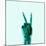 X-Ray of Hand Doing Peace Sign-null-Mounted Photographic Print