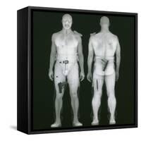 X-ray Views of Man During BodySearch Surveillance-null-Framed Stretched Canvas