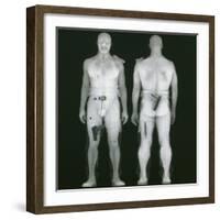 X-ray Views of Man During BodySearch Surveillance-null-Framed Photographic Print