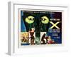 X-The Man With the X-Ray Eyes, Bottom Right: Ray Milland, 1963-null-Framed Art Print