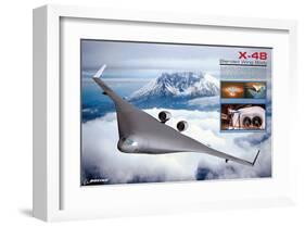 X48 Blended Wing Body-null-Framed Art Print