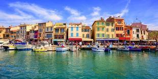 Cassis Old Town Port Promenade, Provence, France-Xantana-Photographic Print