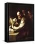 Xanthippe Pouring Water onto Socrates' Neck-Luca Giordano-Framed Stretched Canvas