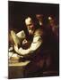 Xanthippe Pouring Water onto Socrates' Neck-Luca Giordano-Mounted Giclee Print