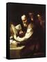 Xanthippe Pouring Water onto Socrates' Neck-Luca Giordano-Framed Stretched Canvas