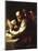 Xanthippe Pouring Water onto Socrates' Neck-Luca Giordano-Mounted Giclee Print