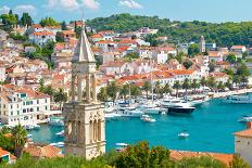 Amazing Town of Hvar Harbor-xbrchx-Photographic Print