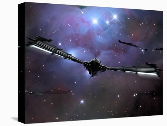 Xeelee Nightfighters, Inspired by the Novels of Stephen Baxter-Stocktrek Images-Stretched Canvas