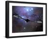 Xeelee Nightfighters, Inspired by the Novels of Stephen Baxter-Stocktrek Images-Framed Premium Photographic Print