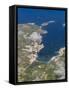 Xemxija Bay on Malta in bird's-eye view-enricocacciafotografie-Framed Stretched Canvas