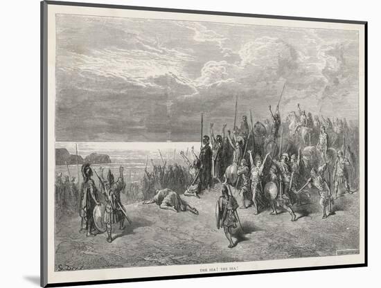 Xenophon Retreating into Persia Reaches the Black Sea-null-Mounted Art Print