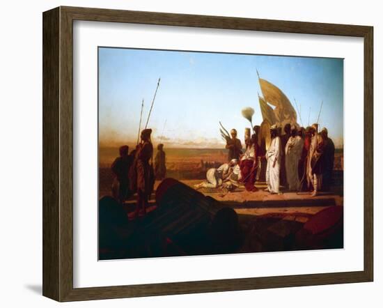 Xerxes at Hellespont-Jean Adrien Guignet-Framed Giclee Print
