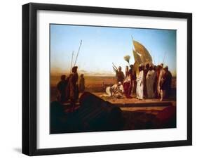 Xerxes at Hellespont-Jean Adrien Guignet-Framed Giclee Print